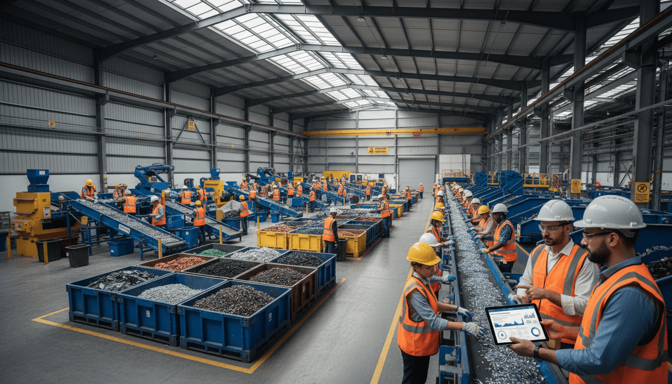 Thermoplastic waste intake